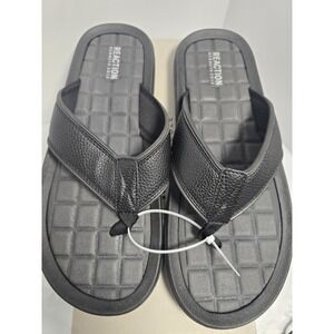 Kenneth Cole REACTION Men's Four Sandal C Flip-Flops Size 12 Black